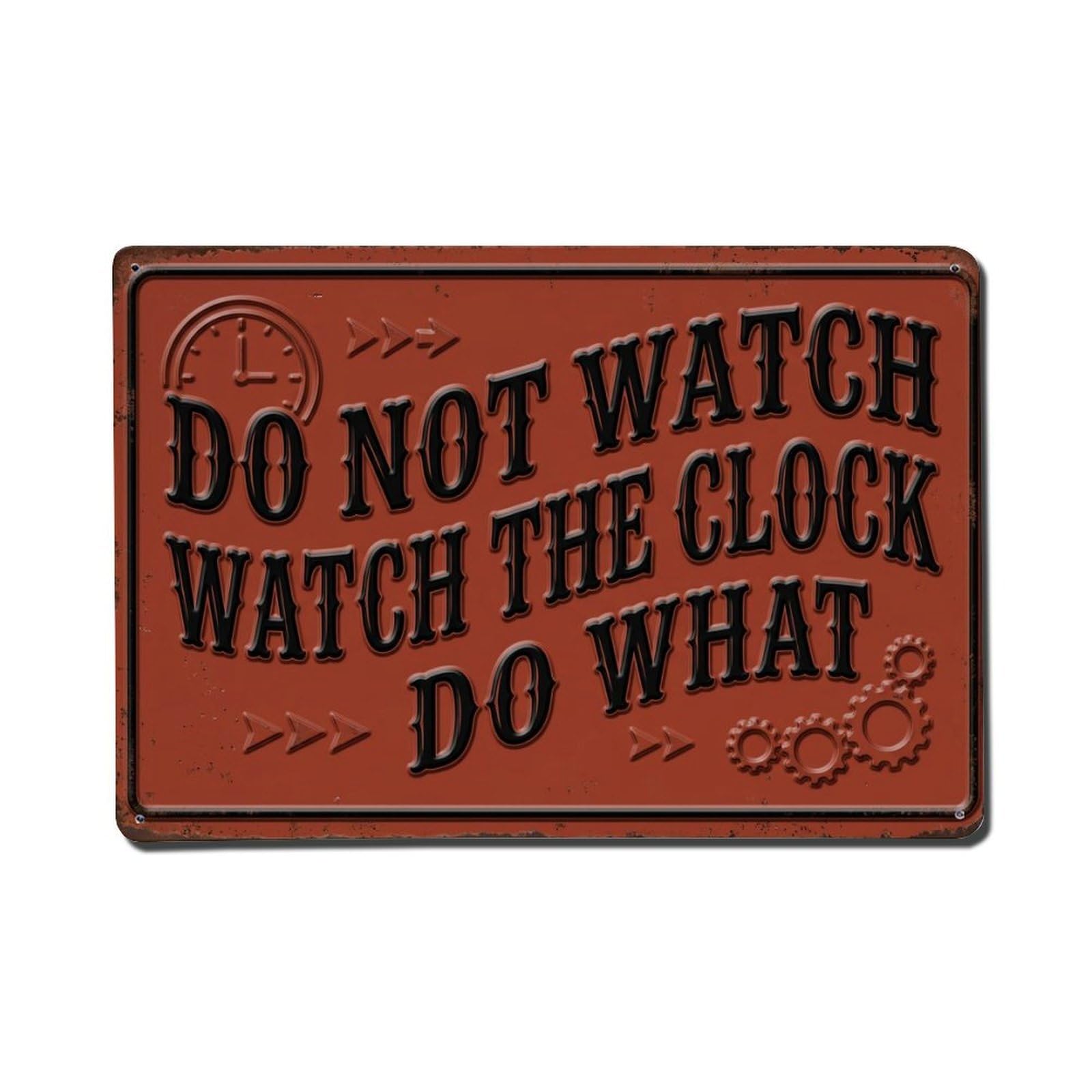 Keep Moving Forward Vintage Retro Motivational Slogans Metal Tin Sign Plaque Wall Decor for Cafe, Club Bar, Office, Home Garden Metal Poster 8x12Inch