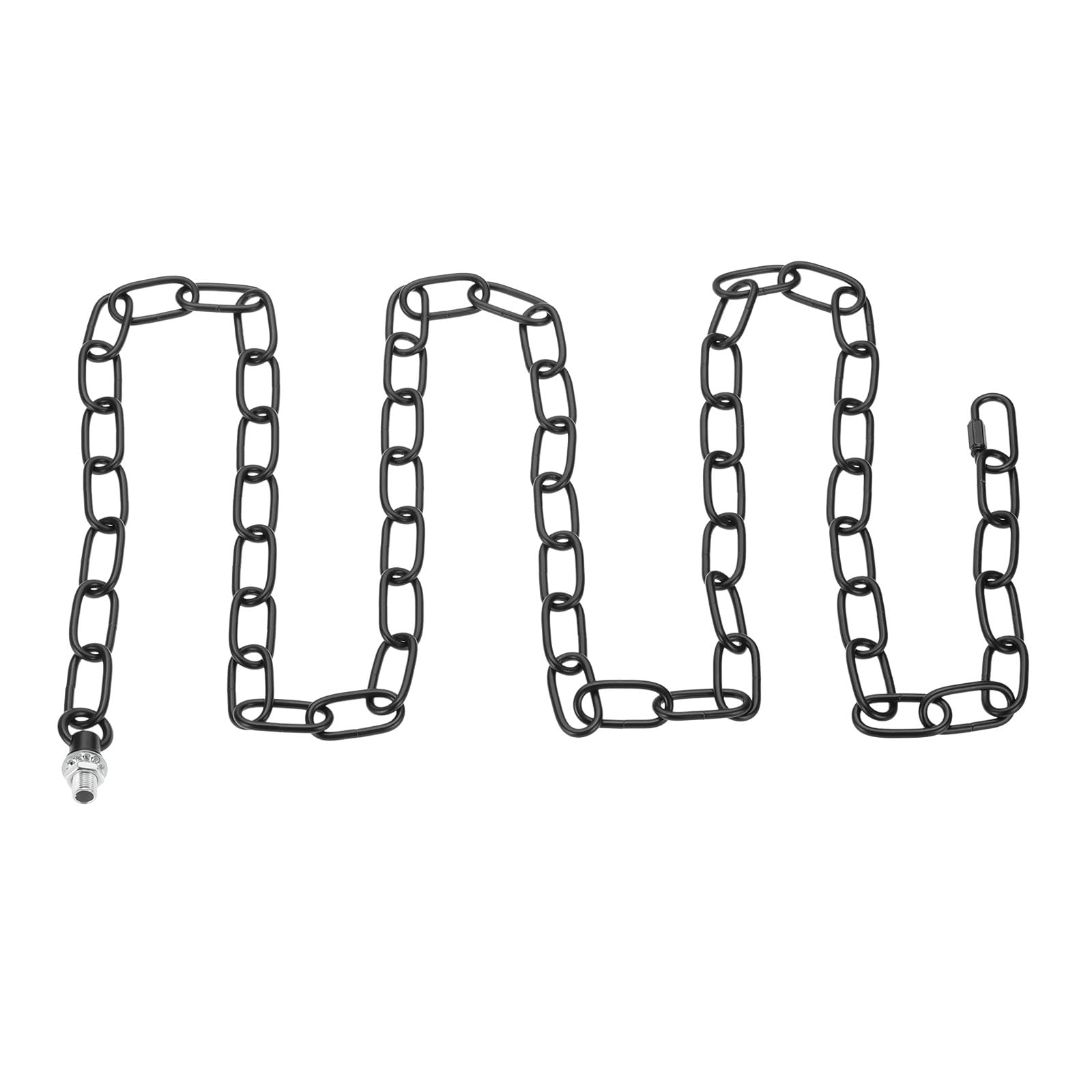 PATIKIL 6 ft Light Fixture Chain, 1 Set Lighting Chain Metal Looping Link with Quick Link Screw Lock Connectors Up to 110 lbs for Pendant Lights
