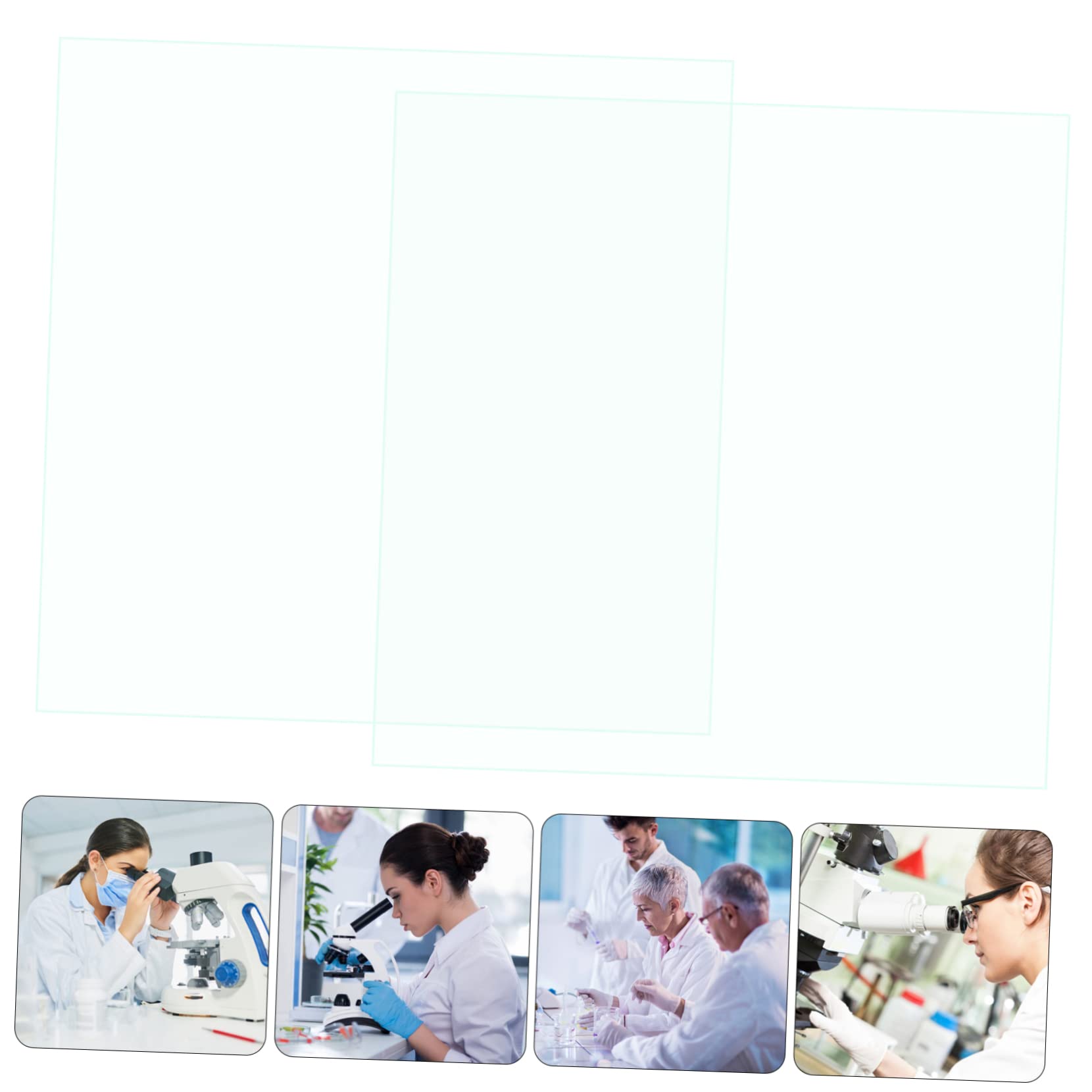 KICHOUSE 10 Pack Microscope Slides 50 Sheets Each Bioexperiment Slides Safety for Use