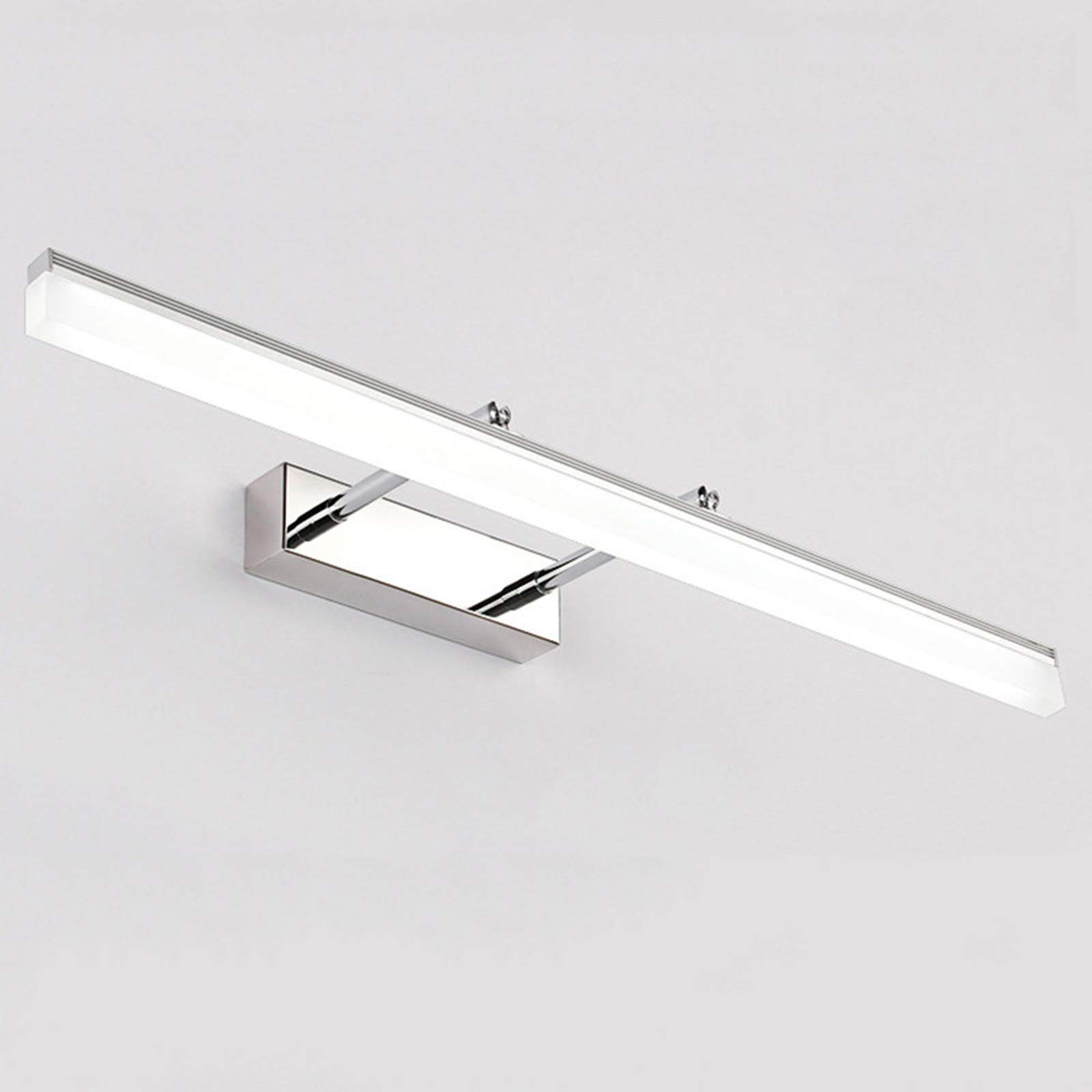 Moderne luci a LED per Il Bagno, 40 cm/50 cm/60 cm/70 cm/80 cm/90 cm, Regolabili, sopra Lo Specchio, Lunghe luci a LED per Il Bagno, Applique da Parete, Specchio, Luce Bianca 6000-6500Ｋ, ARG