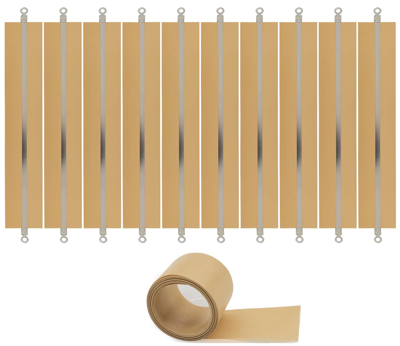 10 pièces Coquille de fer Thermoscelleuse Machine 200mm Scelleuse sac Plastique Remplacement Accessoires(5mm de large), Impulse Heat Bag Sealer Replacement Parts
