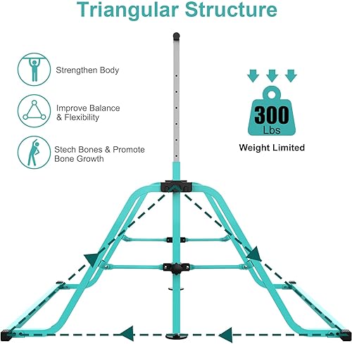 Miniatura 3 de RAVS Barra de gimnasia para niños con asiento de columpio, carga máxima de 170 libras