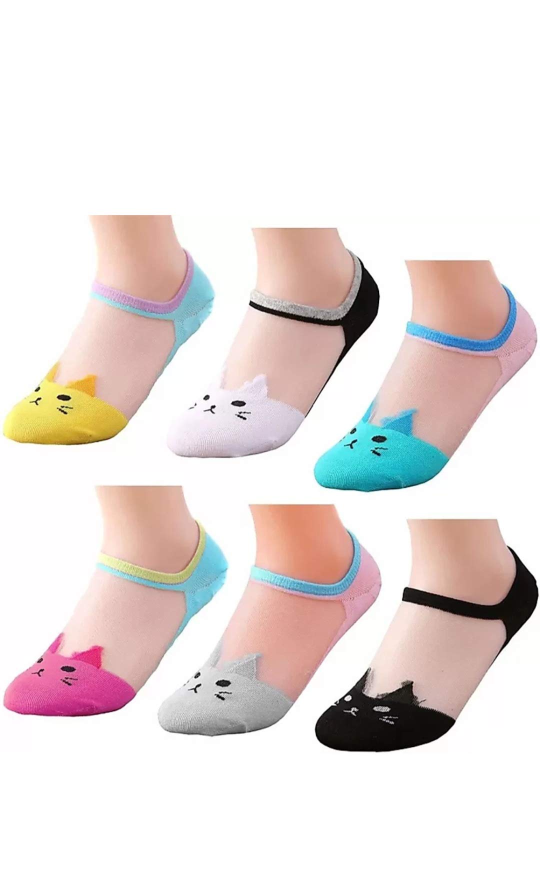 Women's and Girls Cotton Ankle Low Cut Loafer Socks (Multi-Color, Free_Size) - Pack of