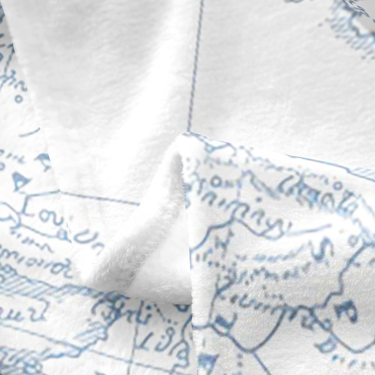 Octopus Fleece Blanket,Marine Life Undersea Animal Bed Blanket for Kids Teens,Ocean Adventure Nautical Anchro Rudder Lighthouse Flannel Blanket for Room Decor,Queen 90"x90"