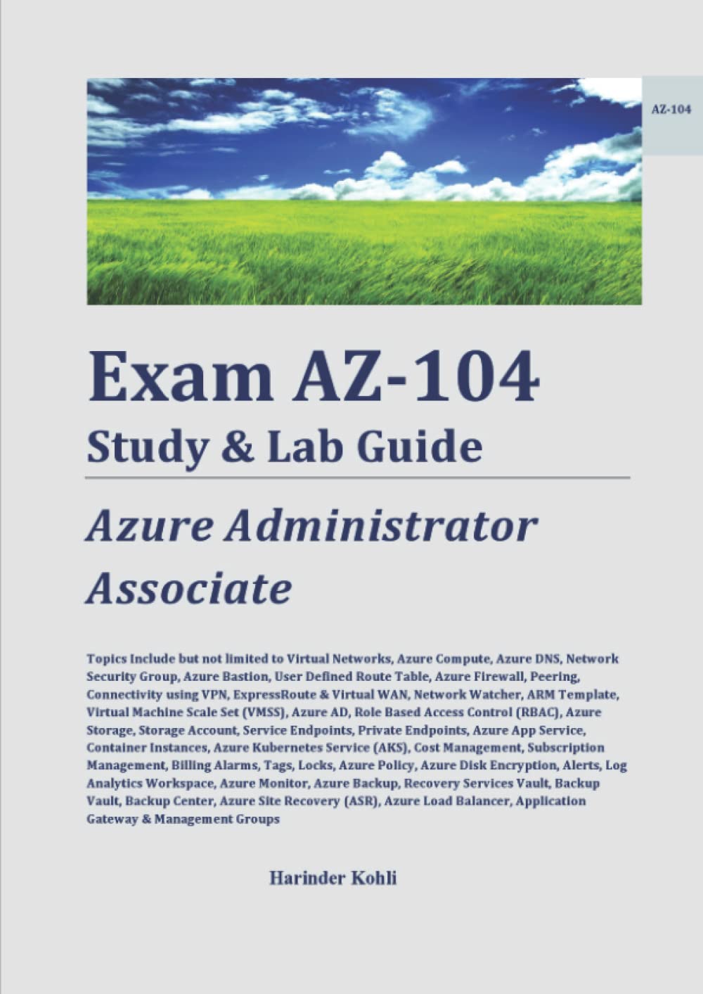 Exam AZ-104 Study & Lab Guide: Microsoft Azure Administrator