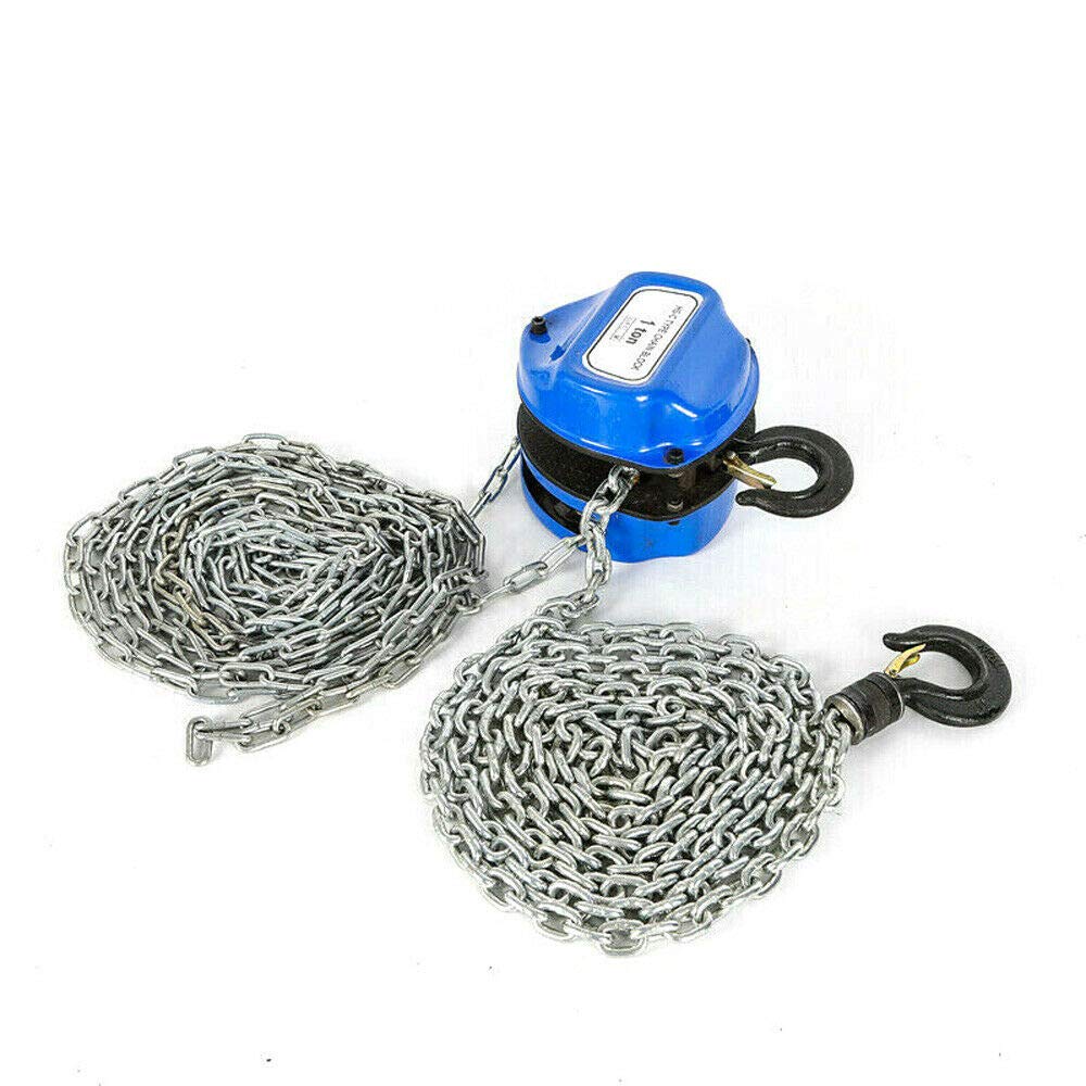 Paranco a catena professionale, 1000 kg, 4 m, 1 t