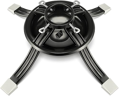 Roowest Soporte para árbol de Navidad para árbol vivo, base de árbol de Navidad real, color verde oscuro, soportes de árbol de Navidad para Navidad