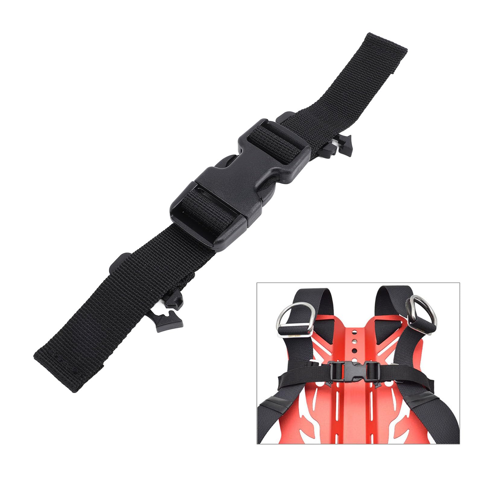 Gavigain Backmount Fixed Strap Wearproof Proof Chest Strap Quick Release Buckle Underwater Equipment