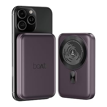 スマホアクセサリー Wireless Powerbank 10,000mAh boAt New Launch EnergyShroom PB331 (Magsafe) 10000mAh