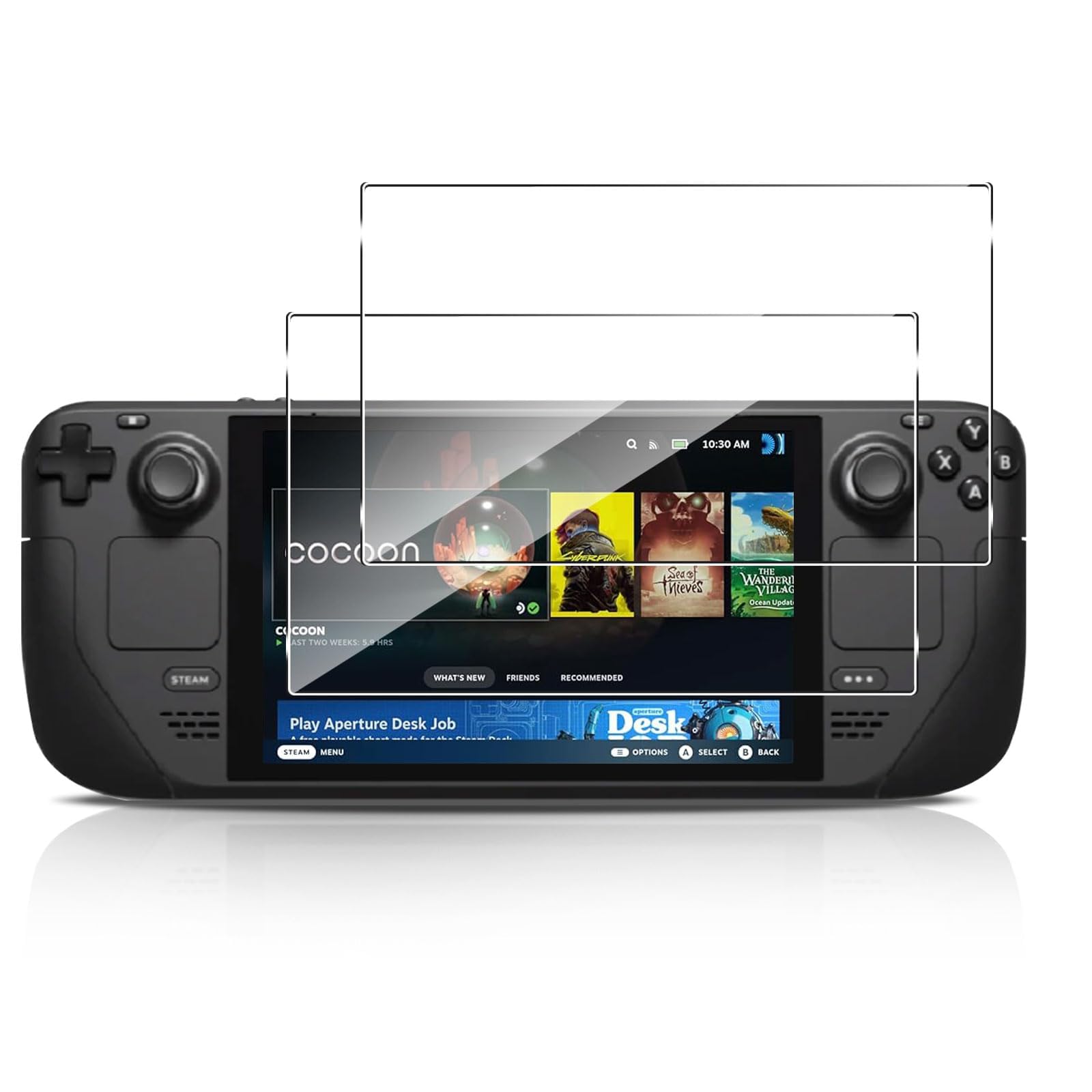 eWINNER 2 Pack Screen Protector Compatible with Steam Deck OLED 7.4 Inch 2023/Tempered Glass Protective Film for Steam Deck OLED Accessories Scratch Resistant Anti-Fingerprint