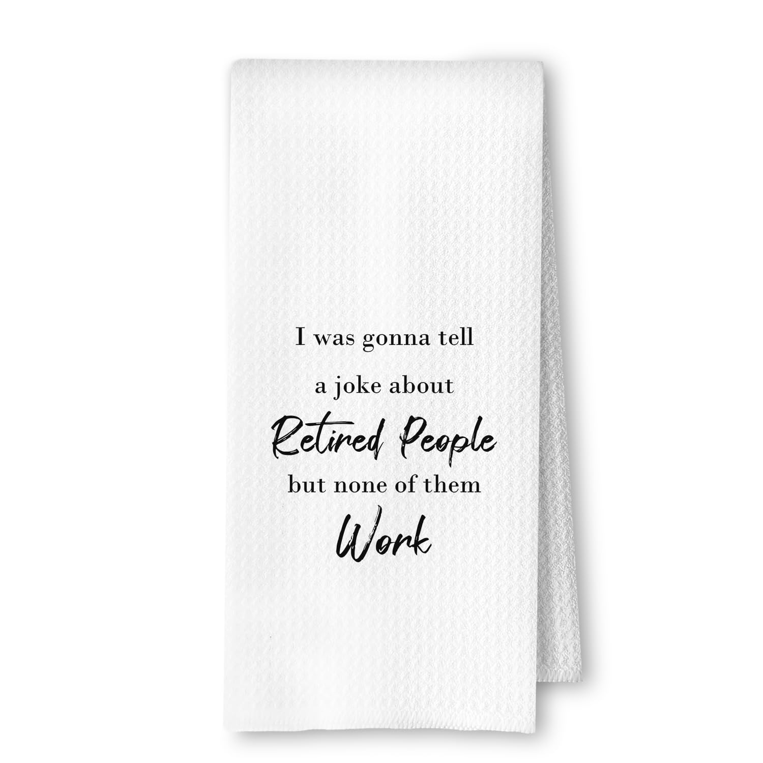 ArtisaEura Funny Retirement Gifts Kitchen Towels, Retirement Gifts for Woman Men Dish Tea Towels for Kitchen Decor, Humorous Retired Gift Hand Towels
