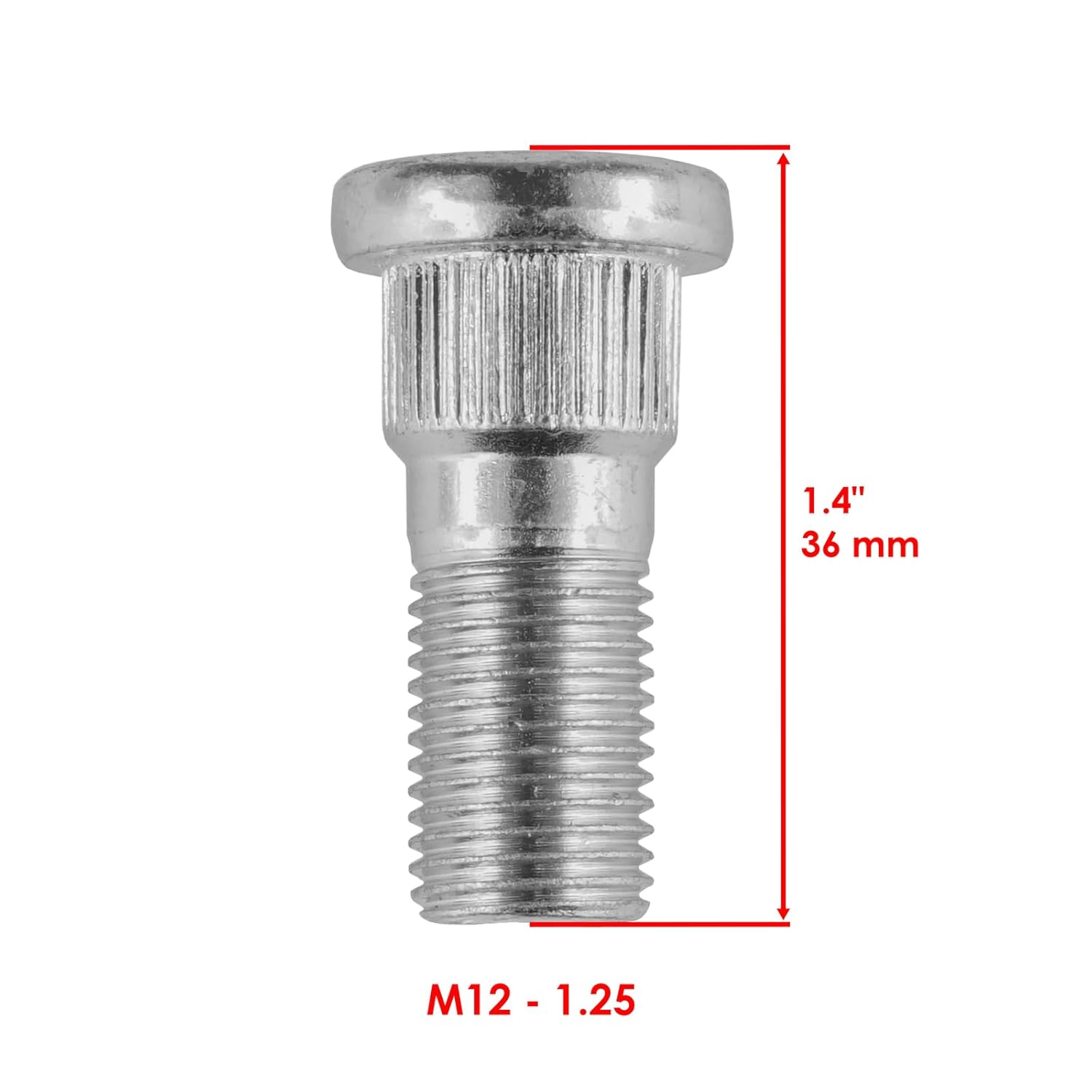 Powersports Replacement Parts for 8 Front or Rear Wheel Hub Drum Stud Bolt for Kawasaki Mule 3010 KAF620 E 2001-08 Mod-C33C-52848