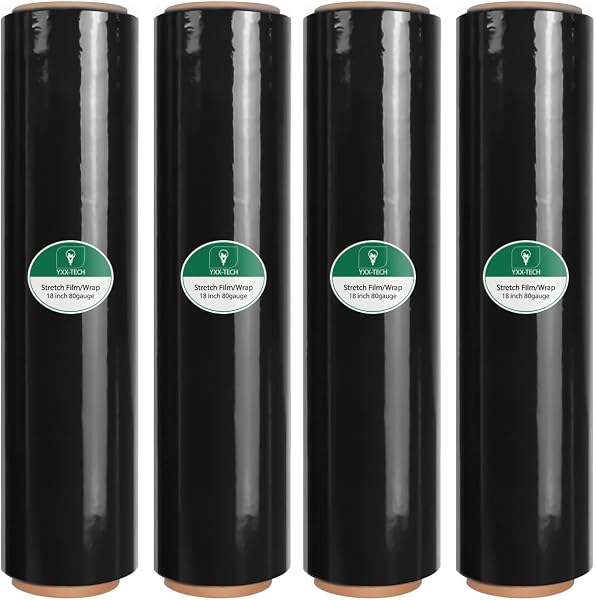 Stretch Film/Wrapping Paper Thickness 18 Inch 1500 Feet Stretch wrap with Tension Control Handle
