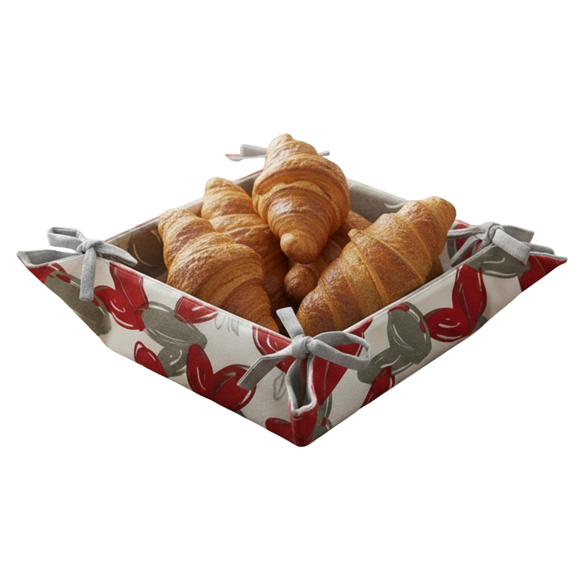 Cotton Bread Basket for Table Bread - Baskets with Different Patterns, Table Bread Bin 20 x 20 x 9 cm