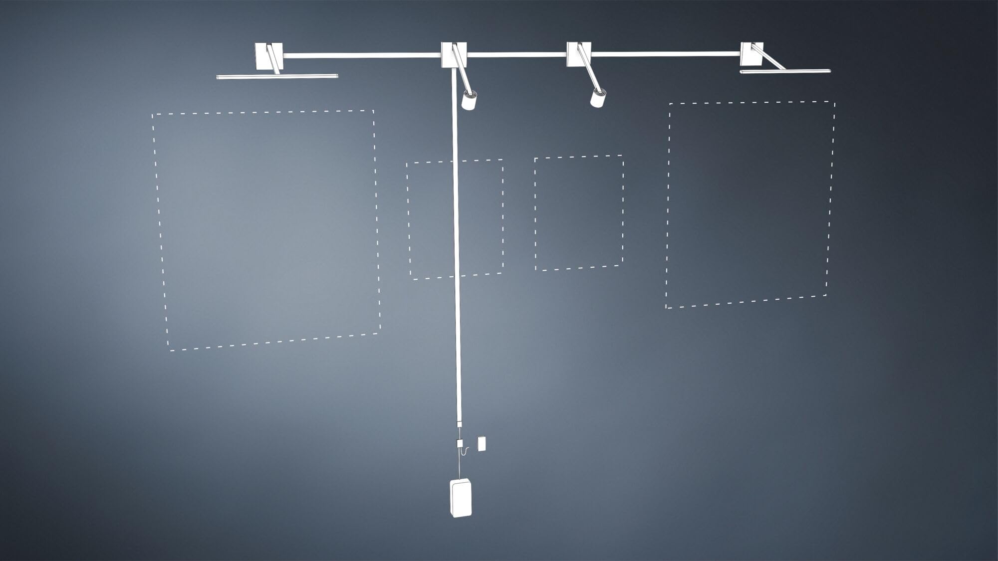 Paulmann 95586 Accessoires Câble plat pour luminaires pour tableaux Xana et Adelia 4m Blanc