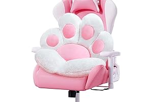 Hello Kitty Computer Chair: Kawaii Cat Paw Cushion