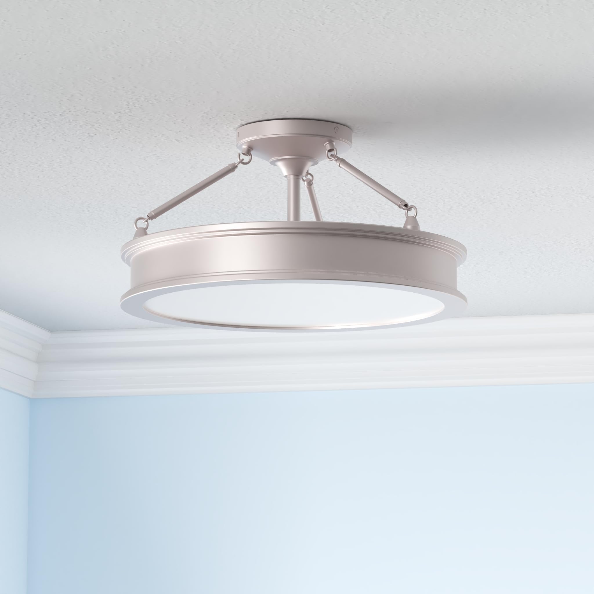 Minka Lavery Semi Flush Mount Ceiling Light 4177-84, Harbour Point
