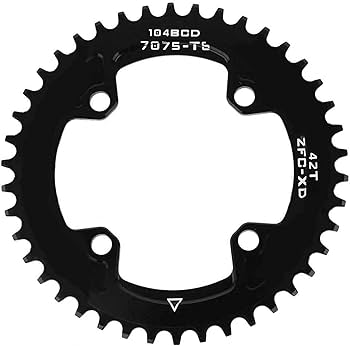 Amazon.com : Bicycle Chainring, BCD 104MM 40T 42T Narrow Wide