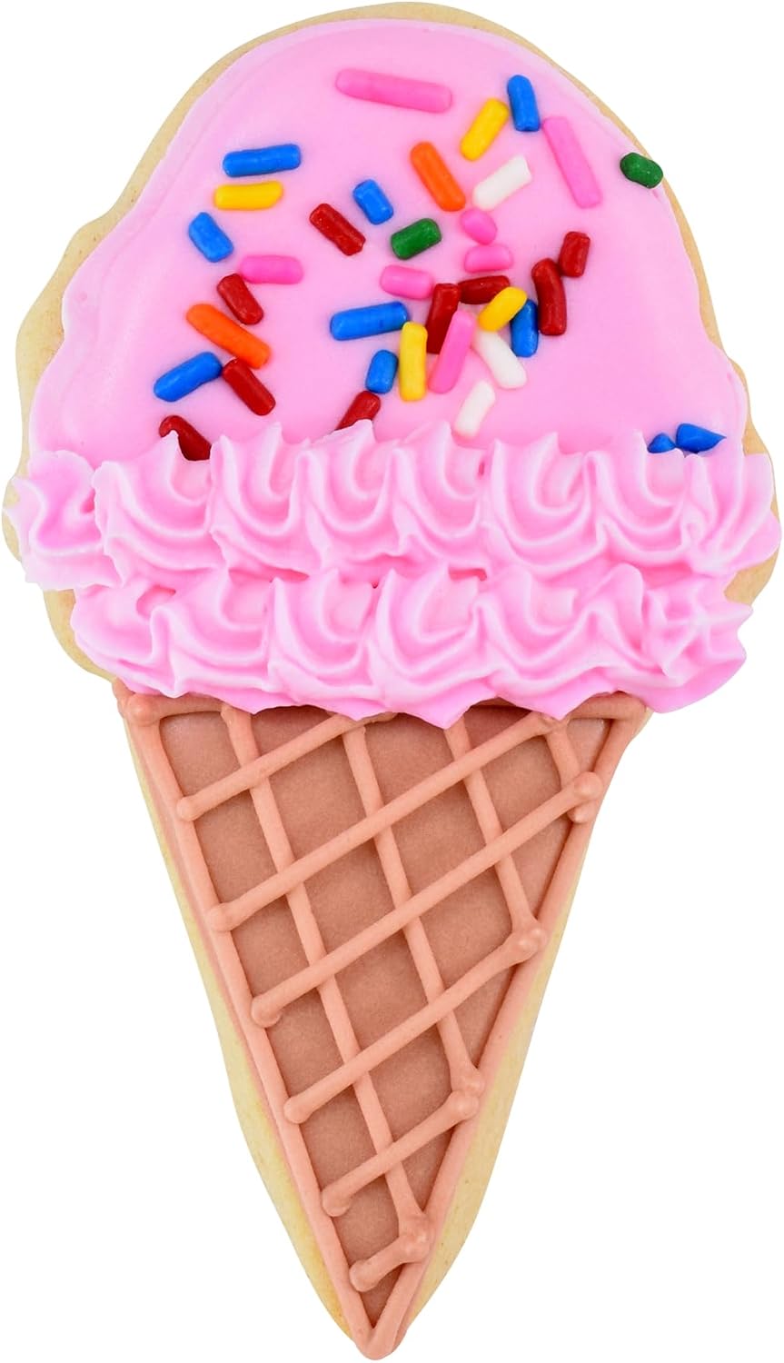 Foose Store Ice Cream Cone Cookie Cutter 4 Inch –Stainless Steel Cookie Cutters - Ice Cream Cone Cookie Mold image 4