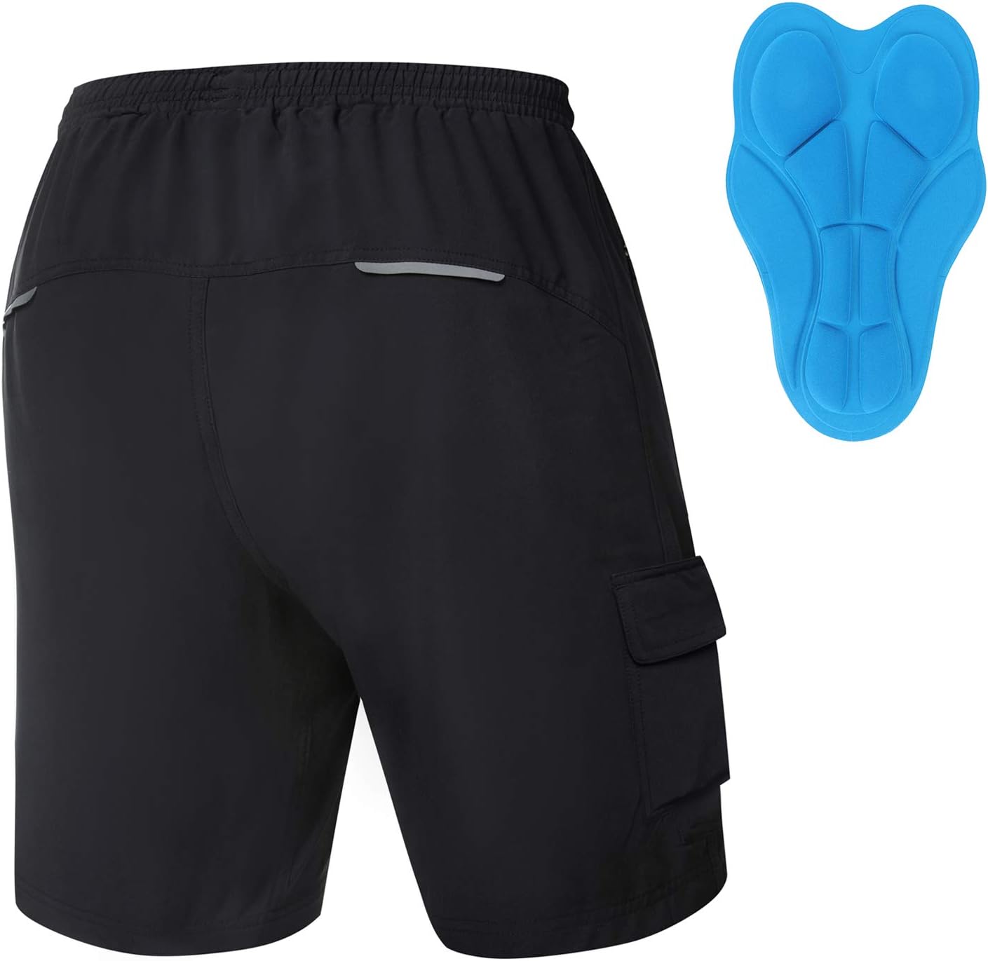 GymBrave Men's Mountain Bike Shorts 3D Padded Cool Lightweight MTB Cycling Shorts Loose-Fit Bike Shorts
