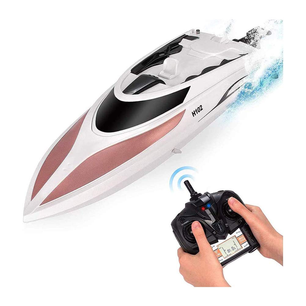 35KM/H Remote Control Boat 180 Degree Flip High Speed Electric RC Racing Boat 2.4G Remote Controlled for Pools Lakes And Outdoor