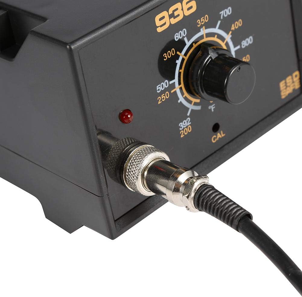 Soldering Station, 110V 60W 936 Power Iron Frequency Change Desolder Electric Welding Station Hot Air Rework Station Welder Tool for Circuit Board Soldering Laptop Repairing