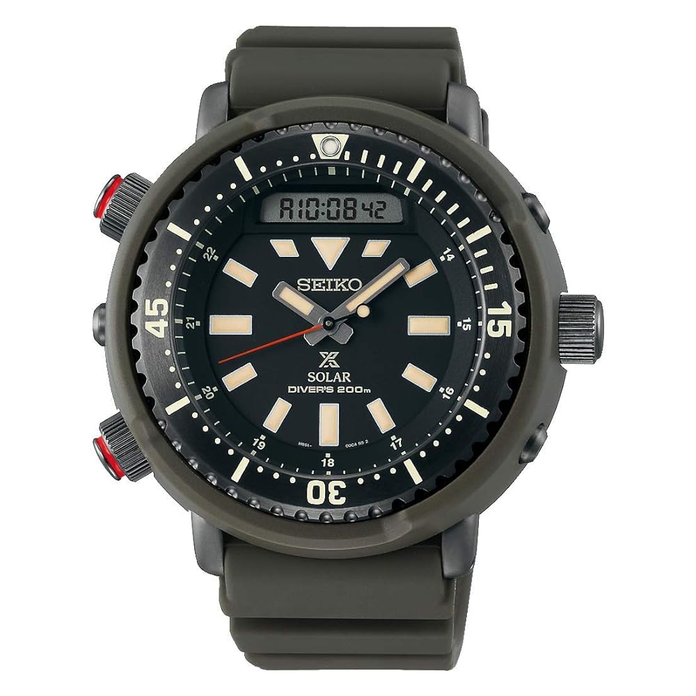 SEIKO PROSPEX SNJ031P1 カーキ ソーラー 200m Amazon.com: Seiko Prospex Arnie Urban Safari Solar Sports