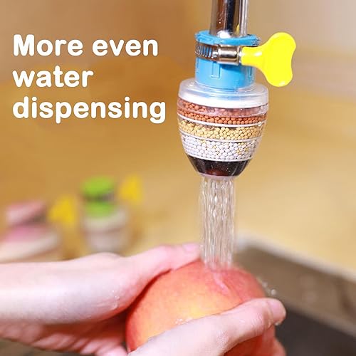 Miniatura 7 de 3 filtros de agua para grifo, cartucho de 6 capas, filtros de carbón activado, filtro de agua, repuesto de filtro de agua para fregadero, aplicable