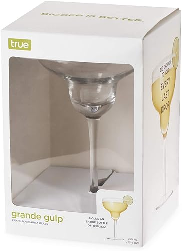 Miniatura 6 de True Grande Gulp - Vaso de Margarita gigante, vaso de cóctel con tallo para botella de licor completa, vasos mezclados, juego de vasos de cóctel XL,
