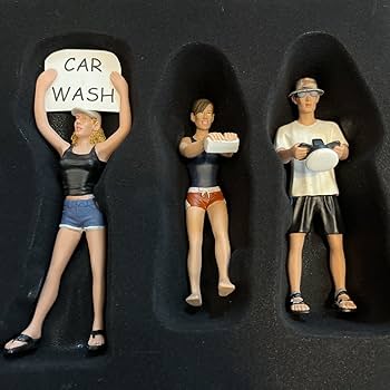 Amazon.co.jp: レア物GMP 1/18スケール カーウォッシュフィギュア
