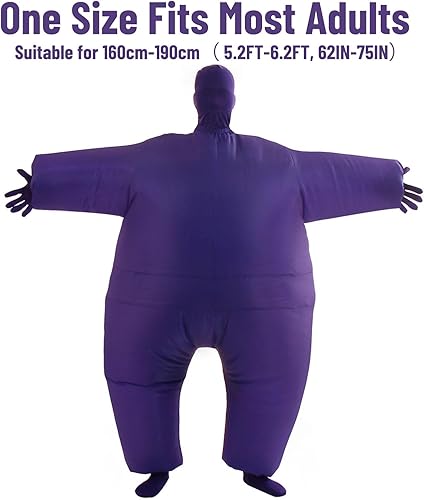 Miniatura 36 de YEAHBBER Disfraz inflable para adultos, disfraces inflables para adultos, tamaño de adulto, trajes inflables para el cuerpo, pantalones, 14 x 3 x 12