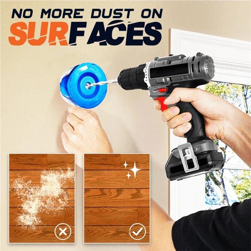 Image of JIAVAXA Drill Dust Collector Catcher Attachment, Electric Drill Dust Cover Ash Bowl Accessory Dustproof Device Electric Hammer Drill Dust Collector For Home Reusable Drilling Wood Wall Working
