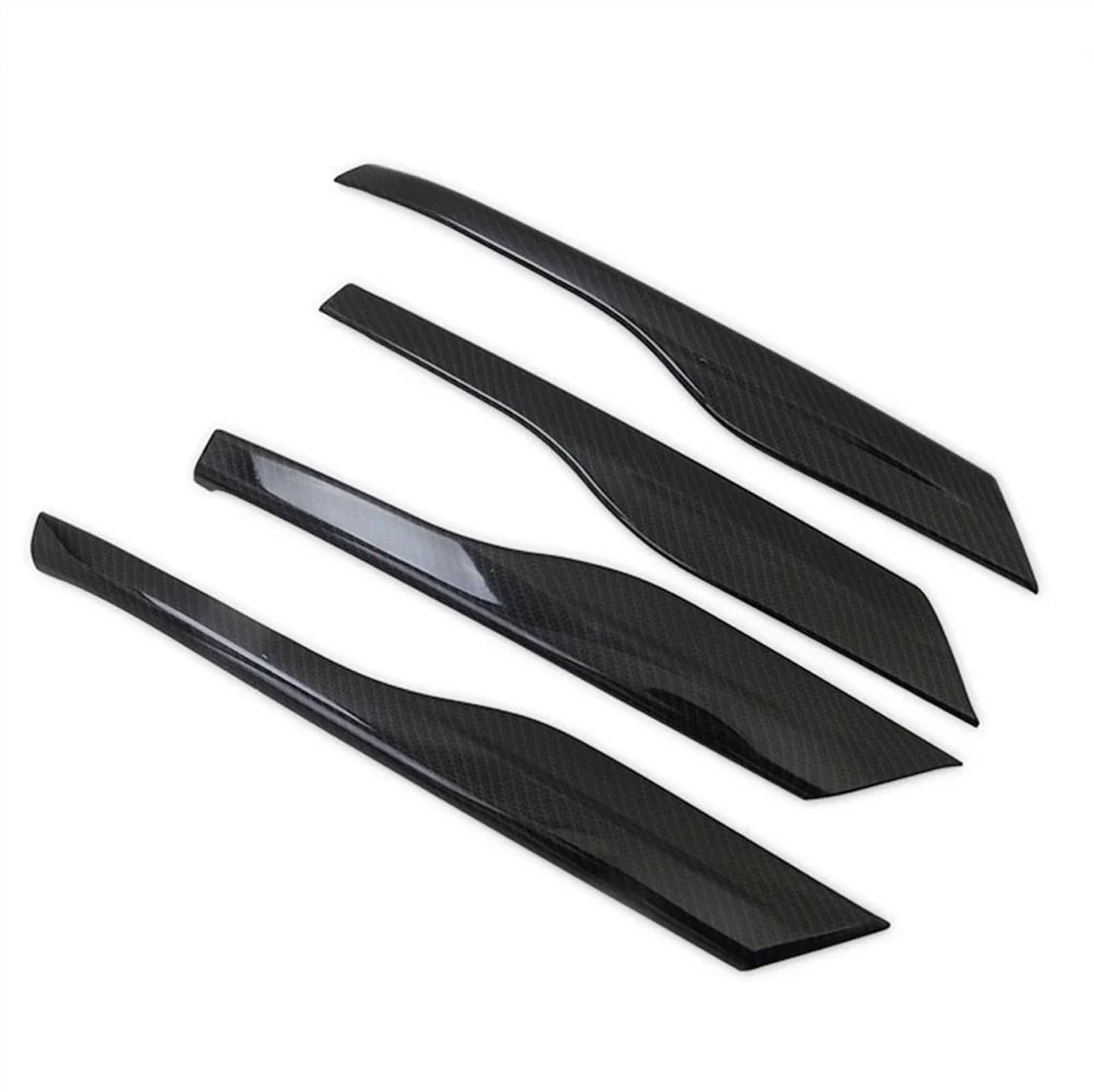 HGMGFYCX for Mitsubishi for Outlander 2013-2021 Car Inner Door Armrest Handle Strip Cover Trim Interior (Carbon Fiber Look 1)