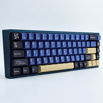 Amazon.com: Hyekit PBT Keycaps 119 Keys Blue Samurai Dye