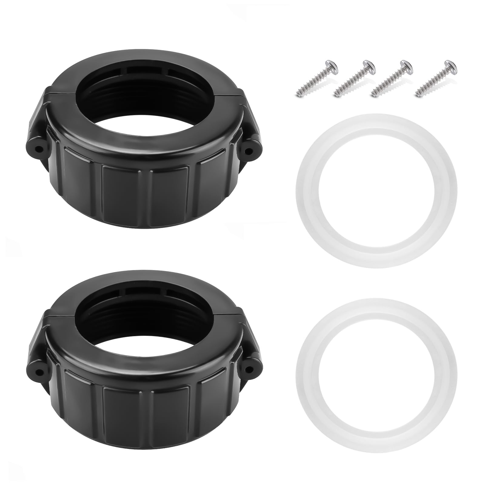 2" Spa Heater Split Nut Unions With Gaskets - Compatible With Balboa Gecko Hot Tub Heaters