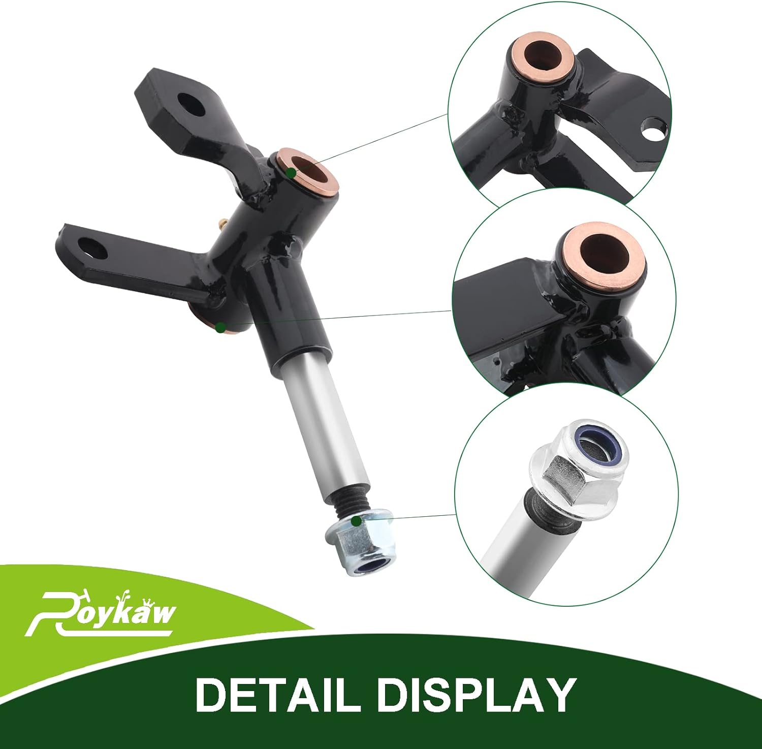 Roykaw Club Car Precedent Spindle Assembly for 2004-up Gas and Electric Golf Cart Models, Passenger Side, Replaces OEM # 1022878-01, 1036387-02