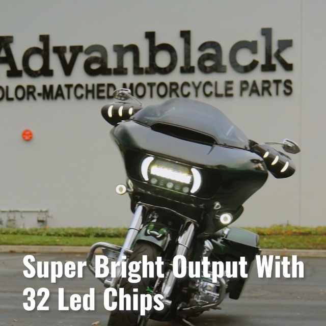 Moto Onfire Sequential LED Handguard Lights with Turn Signals