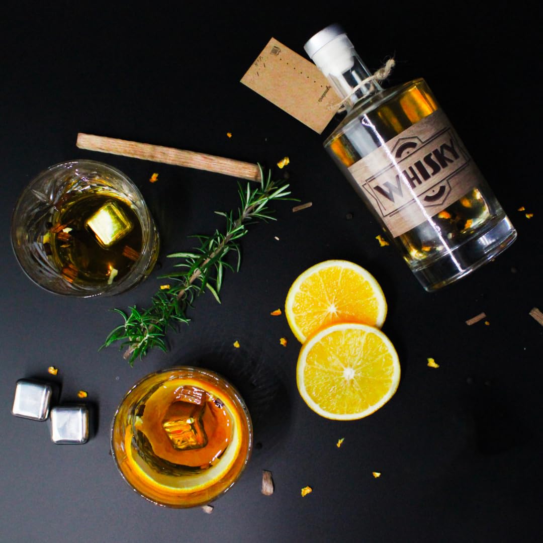 L&G® - Kit préparation et dégustation whisky arrangé - Idées cadeaux - Coffret cadeau whisky DIY original - Noël, anniversaire - Made in France - Ingrédients et accessoires de qualité