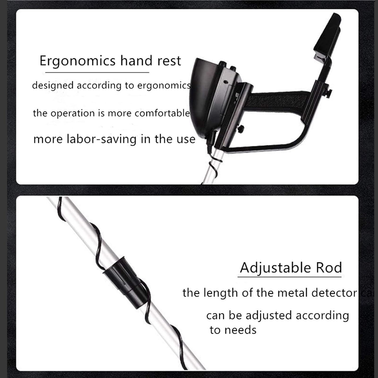 Metal Detector Gold Pinpointer Rilevatore Di Oro Sotterraneo Rilevatori Radar Tesori Ad Alta Sensibilità Rilevamento Sensibile Precisione(Suit 4)