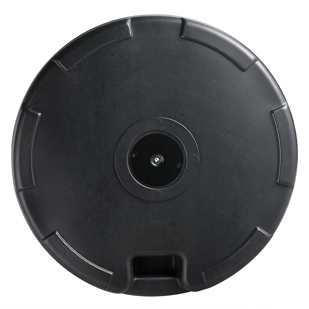 BAKAJI Base pour Parasol de Jardin, Forme Ronde, Support pour Poteau parasols 38/48 mm avec Remplissage à Eau 28 kg, système Stable Anti-Retour, idéal pour Patio, Balcon, extérieur