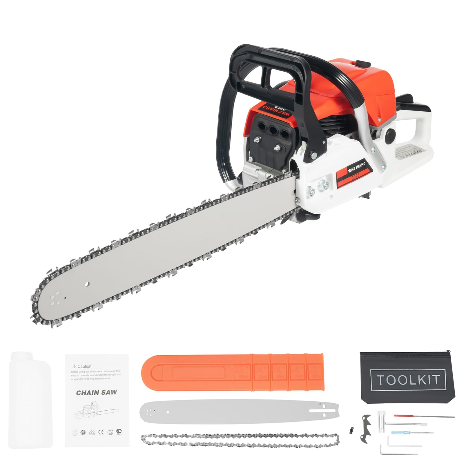Amazon.com : NAZEAOB 20 Inch Gas Chainsaw, 52CC Single Cylinder