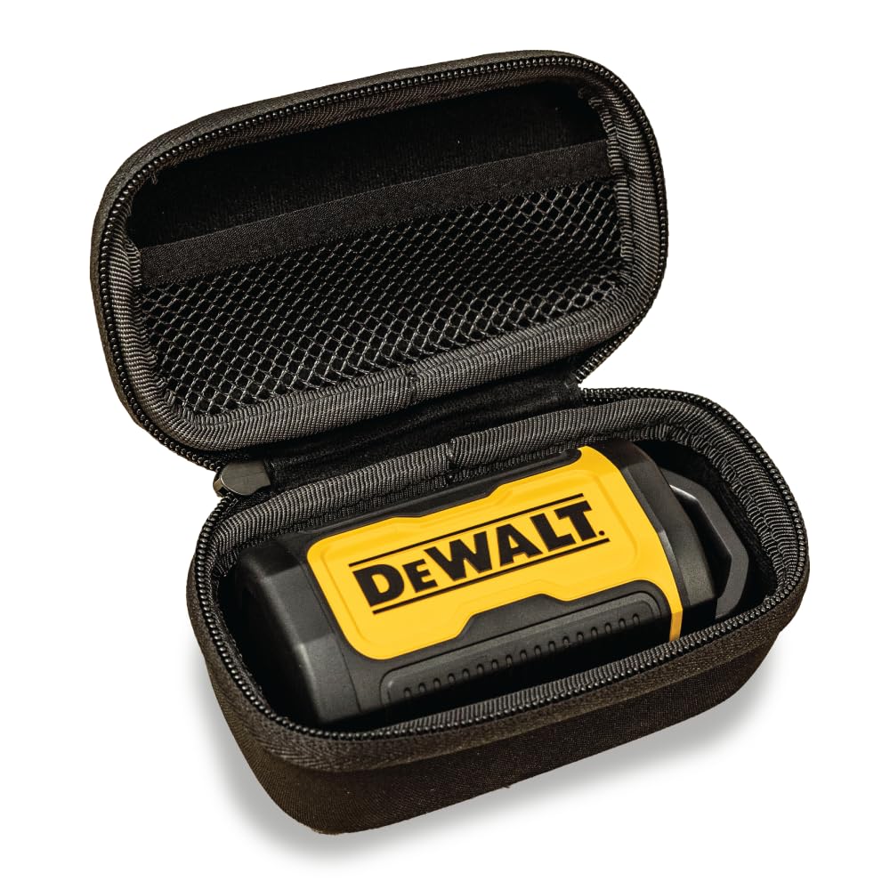 DEWALT Custodia protettiva per auricolari TWS Pro-X2 ANC, compatta e leggera, con custodia rigida in EVA, antiurto, impermeabile, interno morbido e tasca per accessori