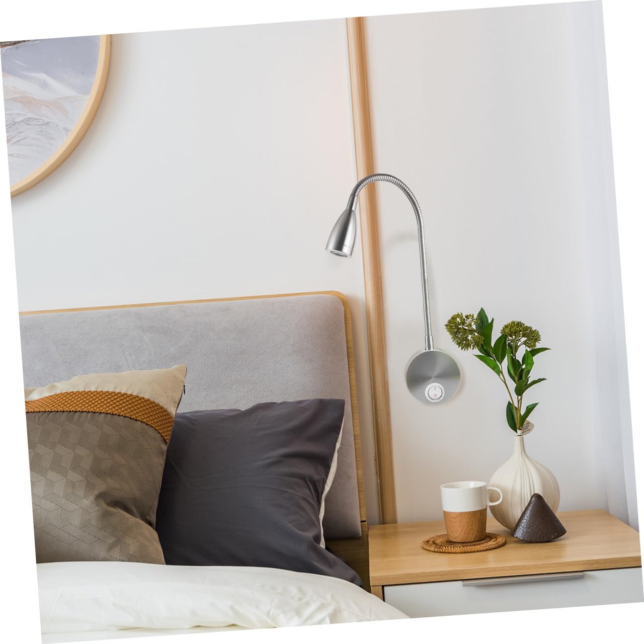 EXCEART 1pièce Applique Murale Led Flexible Degrés Avec Bras Rotatif Lampe De Chevet À Éclairage Chaud Pour Lecture Et Décoration De Chambre