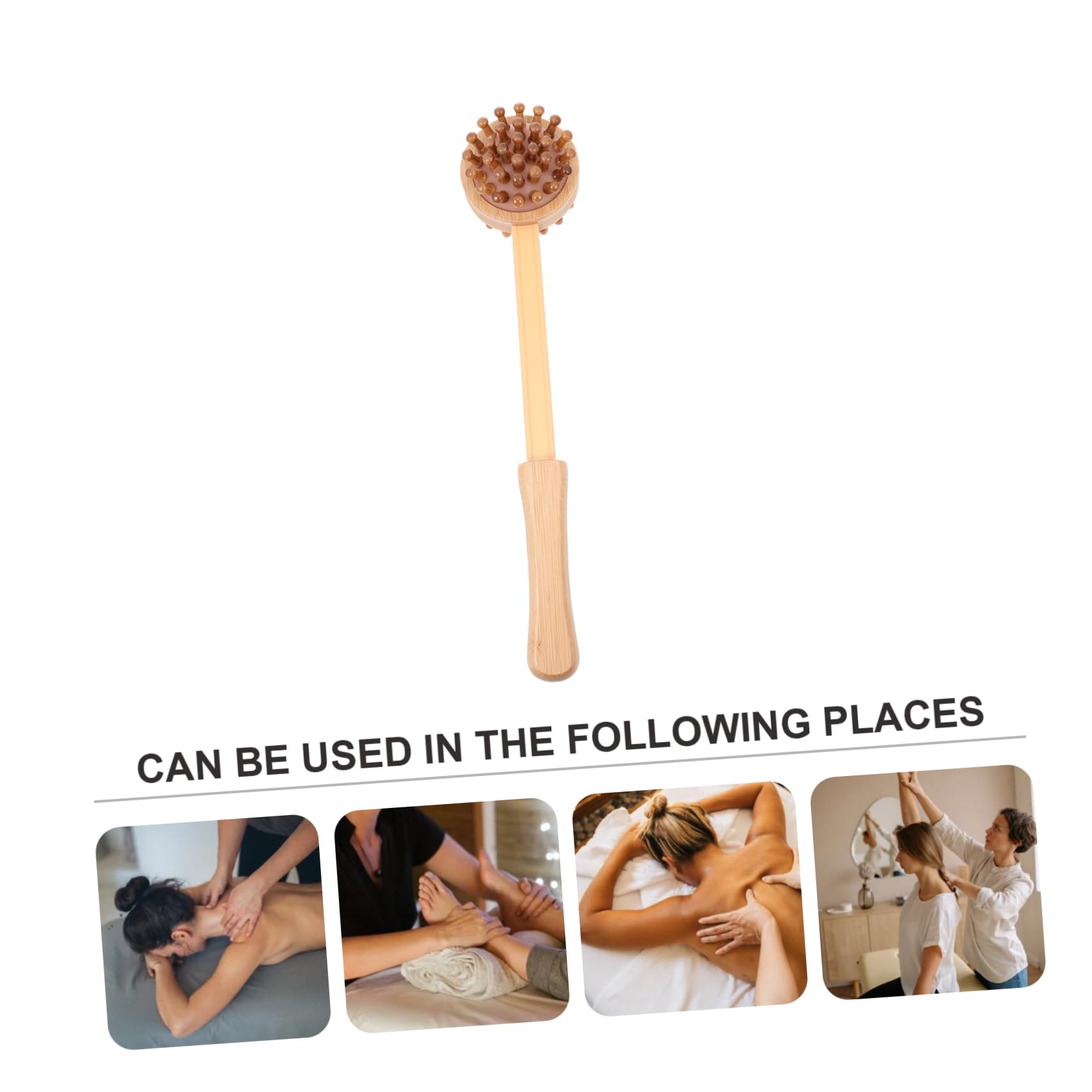 Healeved 2juegos Masajeador De Acupuntura De Madera De Masaje Portátil Para y Relajación Herramienta De Masaje De Bamboo Para Espalda y Cuerpo