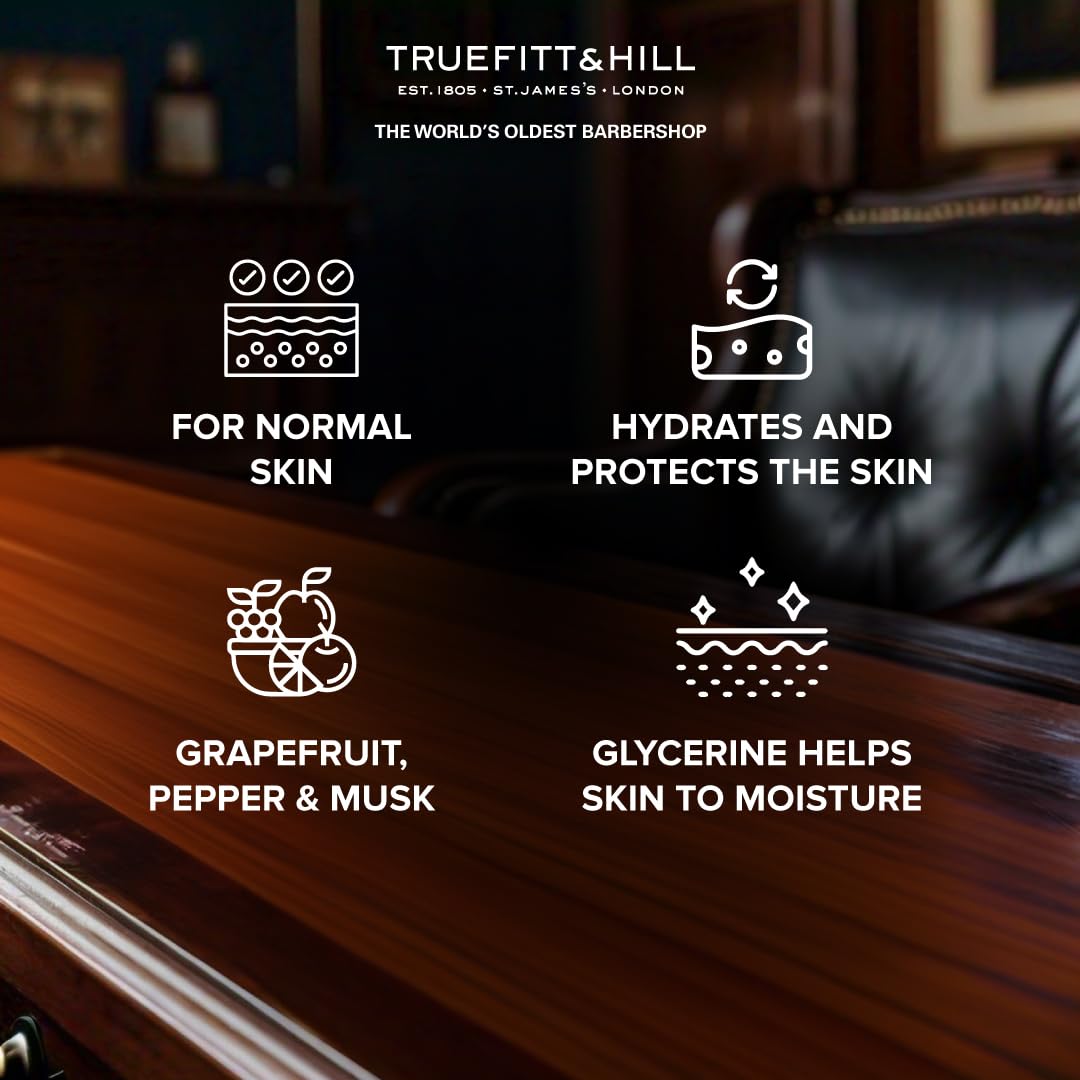 Truefitt & Hill Apsley Shaving Cream For men | 190gm Bowl |All Skin Type | Glycerine based |Smooth Razor Glide|Rich Lather|Contains Essential Oils | All Natural 2