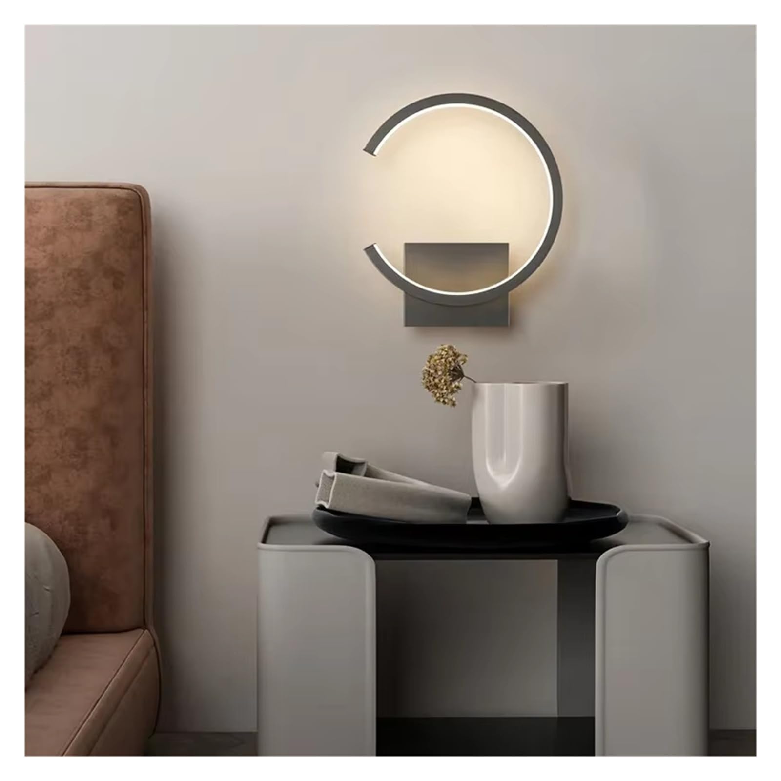 Moderna lampada da parete a LED in stile nordico nero bianco den illuminazione da parete per soggiorno, camera da letto, corridoio, decorazione per la casa, applique da parete per interni