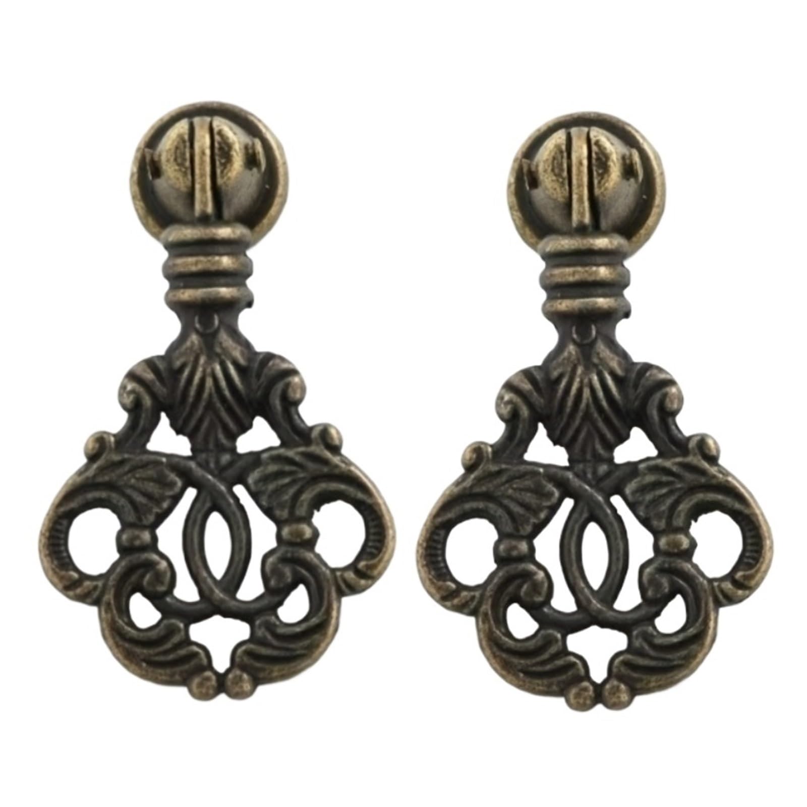 GFJFsetSH 2pcs Antique Bronze Cabinet Drawer Pulls