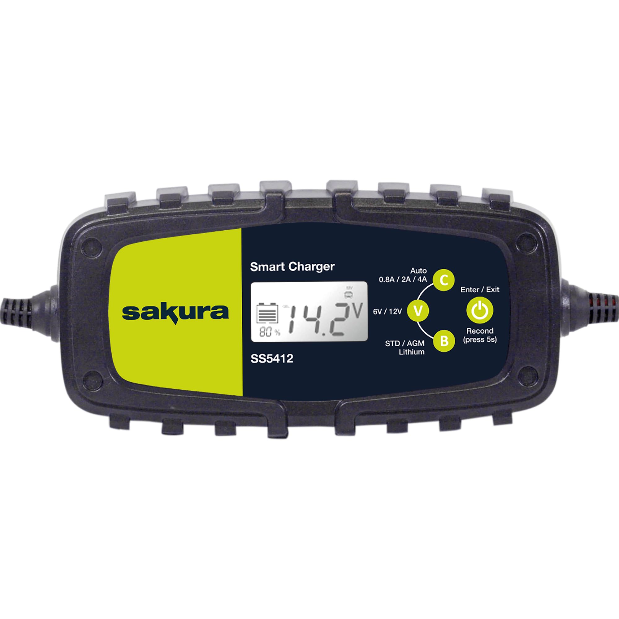 Sakura Intelligentes Batterieladegerät, 4,0 A, für Autos, Lieferwagen und andere Fahrzeuge