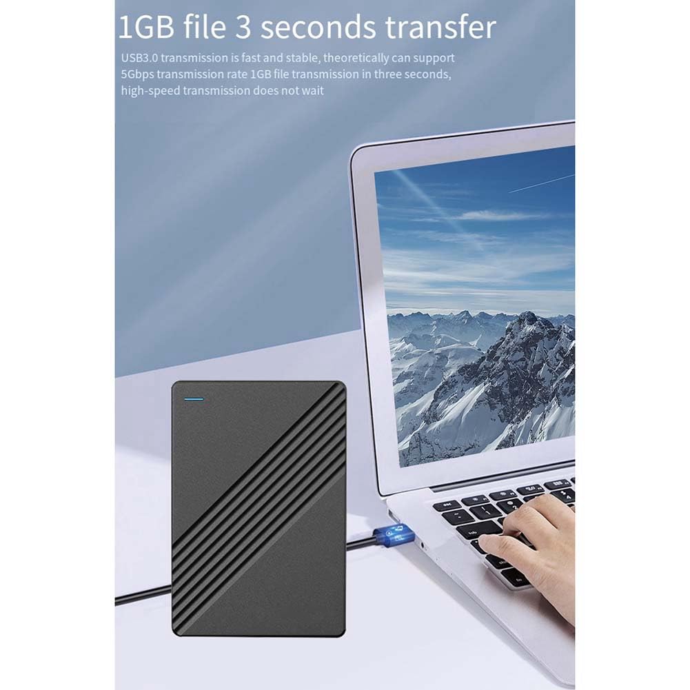 Disco Duro MóVil Externo de 2,5 Pulgadas USB 3.0 de Alta Velocidad Disco Duro PortáTil de Almacenamiento de 1 TB para Computadora PortáTil de Escritorio B
