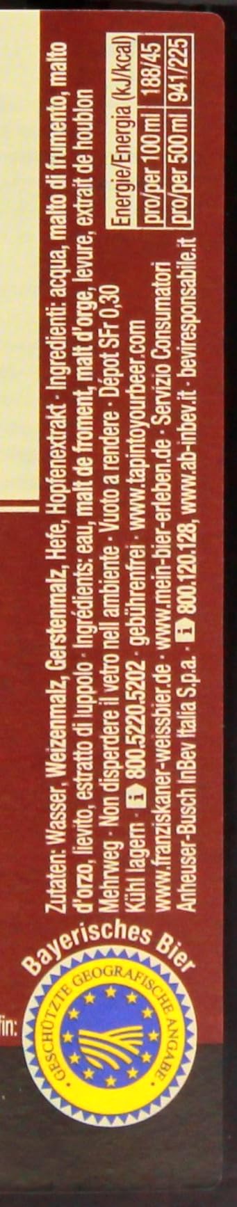 Franziskaner Dunkel Weizenbier Mehrweg (20 x 0.5 l)